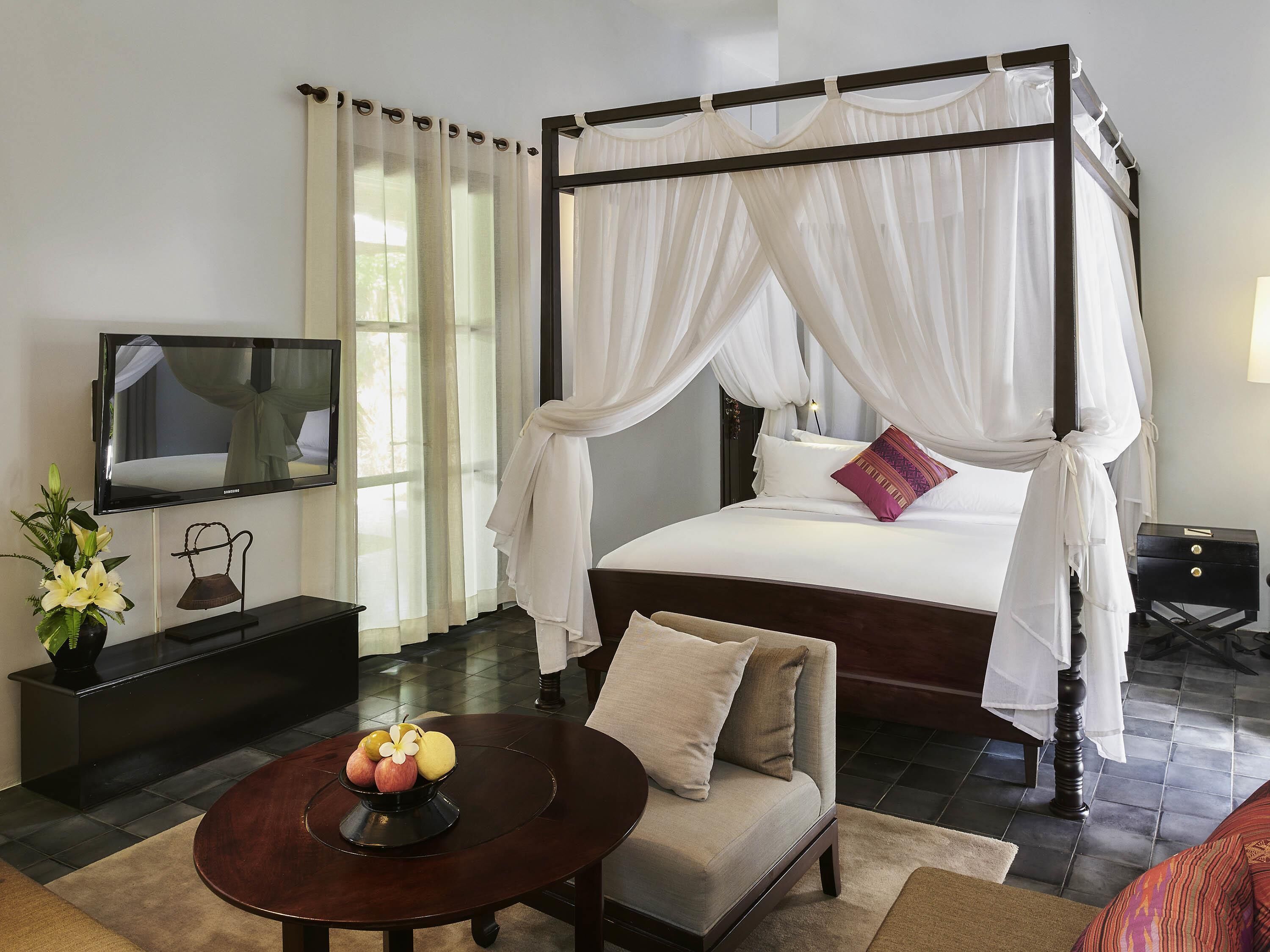 Literie de qualité supérieure, couette en duvet d'oie, minibar