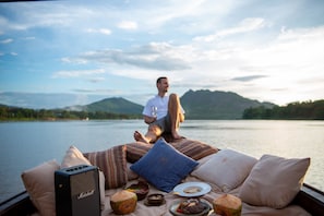 Breakfast, lunch, dinner served; Modern European cuisine, pool views