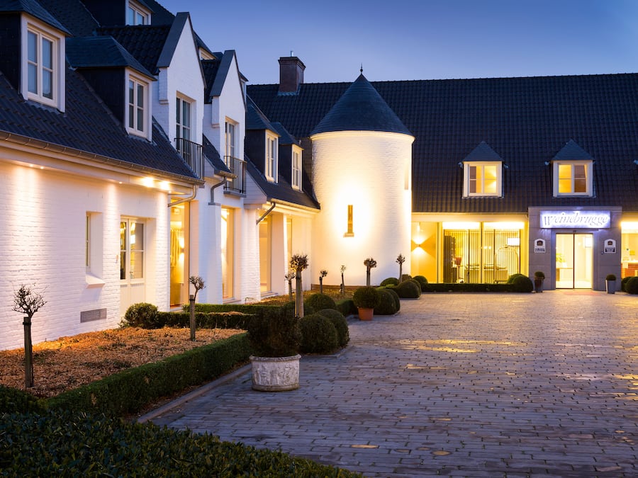 Fassade der Unterkunft â Abend/Nacht