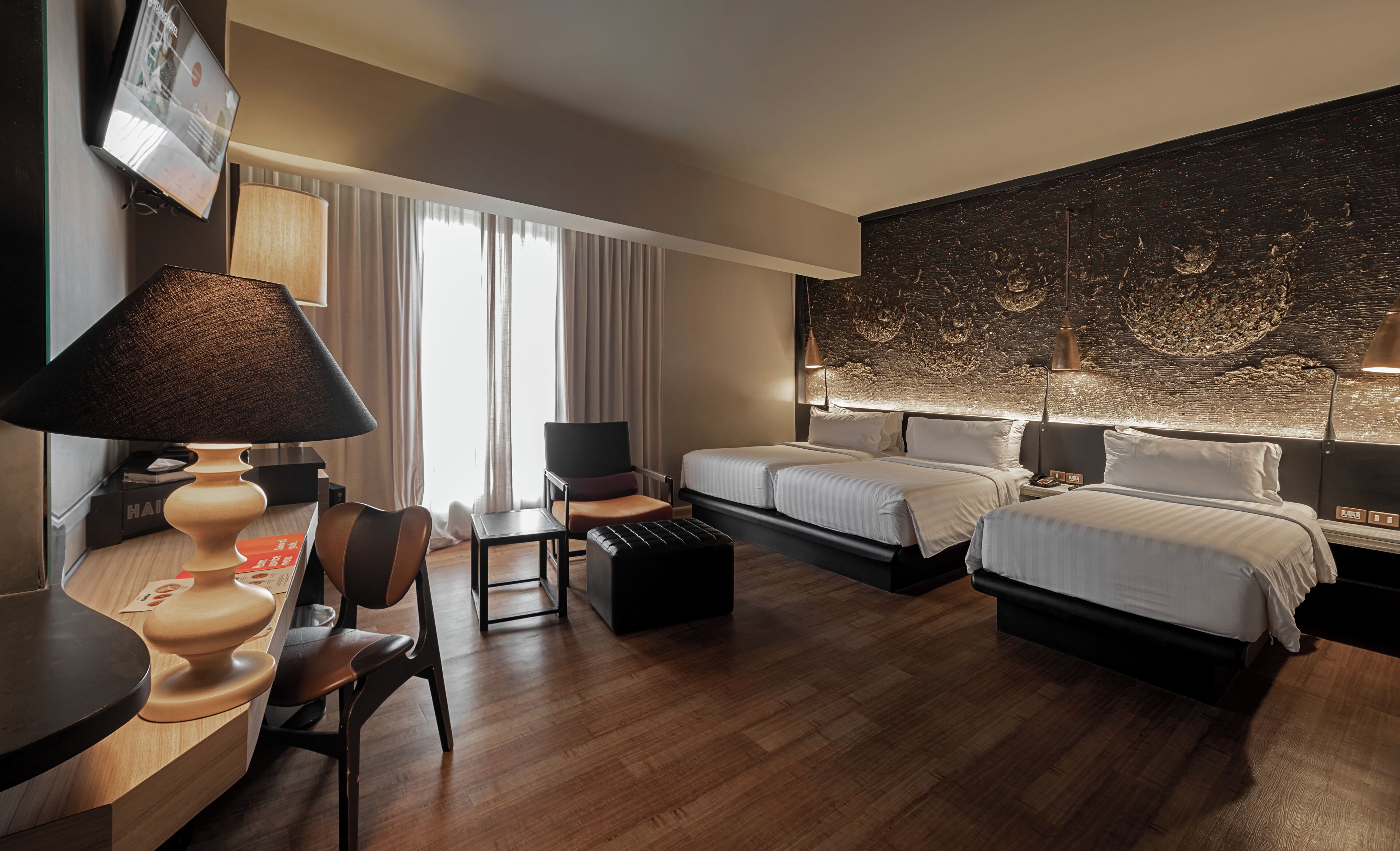 Deluxe Triple 3 Singles | Vista do quarto