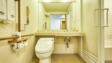 Free toiletries, hair dryer, slippers, towels