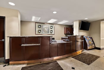 Hotel entrance and lobby at Comfort Inn & Suites Airport