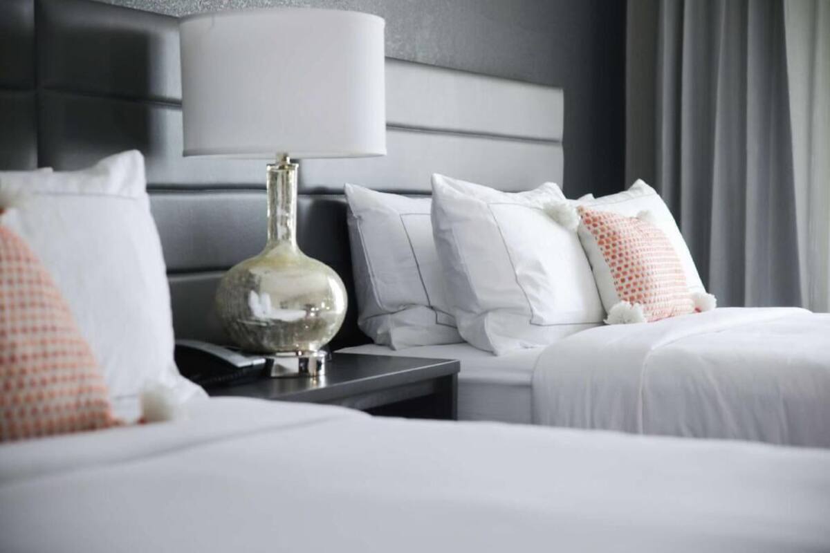 Premium bedding, pillow-top beds, in-room safe, desk