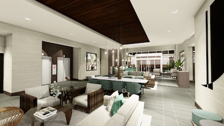 Sala de estar en el lobby