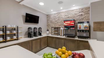 Free daily buffet breakfast