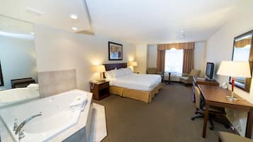 Standard Room, 1 King Bed, Jetted Tub | Pillow-top beds, desk, laptop workspace, iron/ironing board