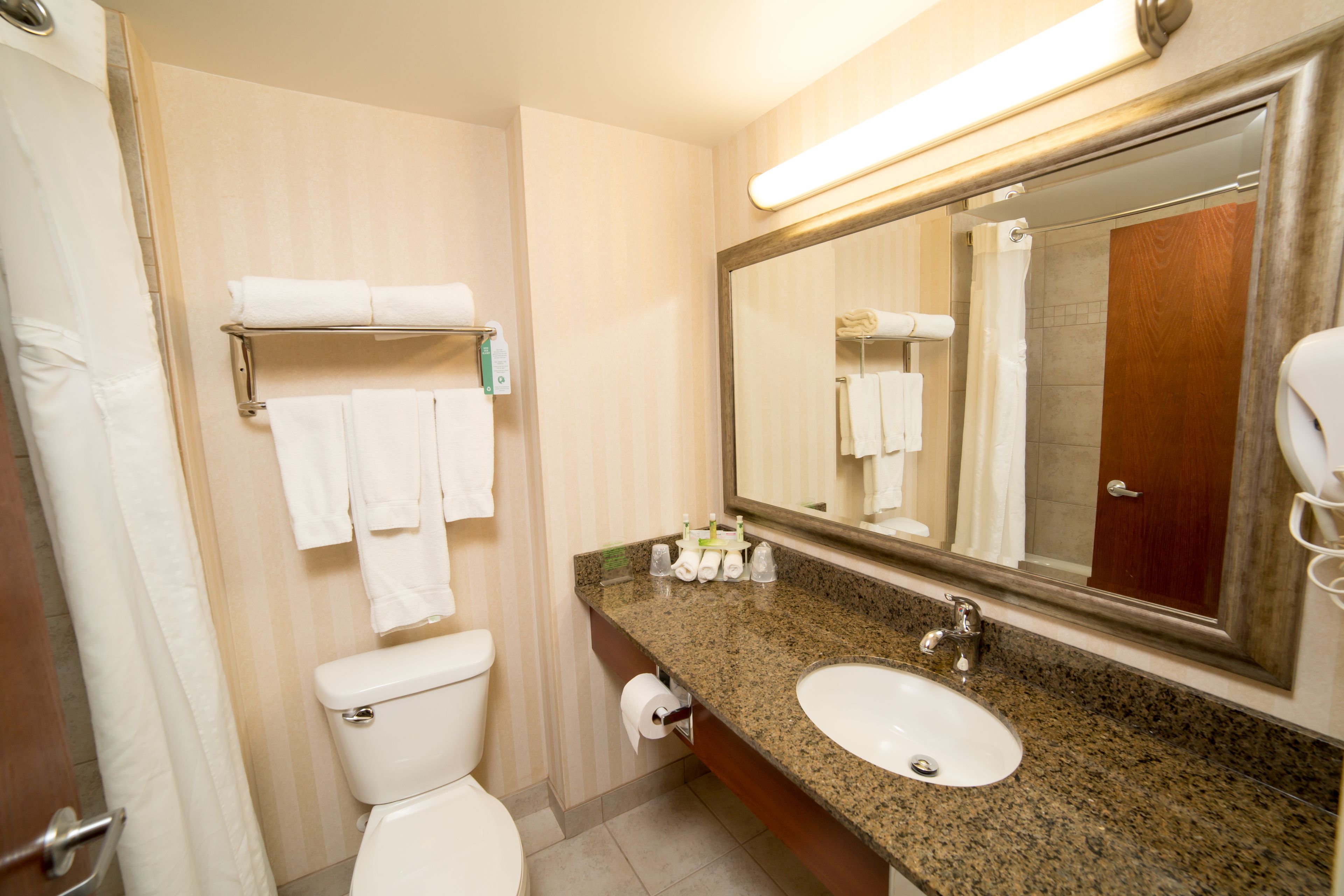 suite, 1 king bed | bathroom | combined shower/bathtub, hair dryer, towels