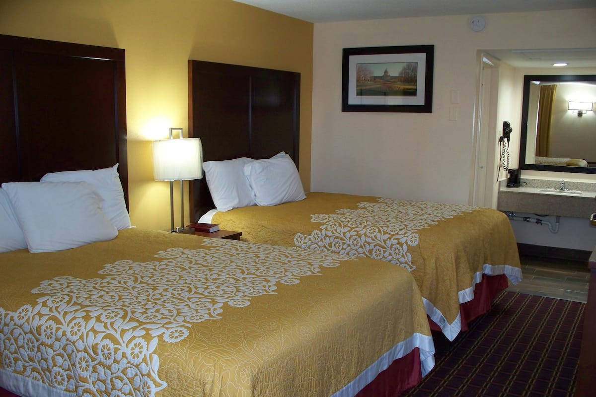Desk, blackout curtains, iron/ironing board, free WiFi