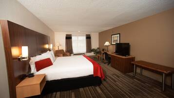 Standaard kamer, 1 kingsize bed, niet-roken | Luxe beddengoed, pillowtop-bedden, een bureau, een laptopwerkplek