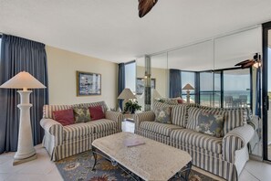 Condo, 2 Bedrooms, 2 Bathrooms, Sea View | Living room | TV, DVD player