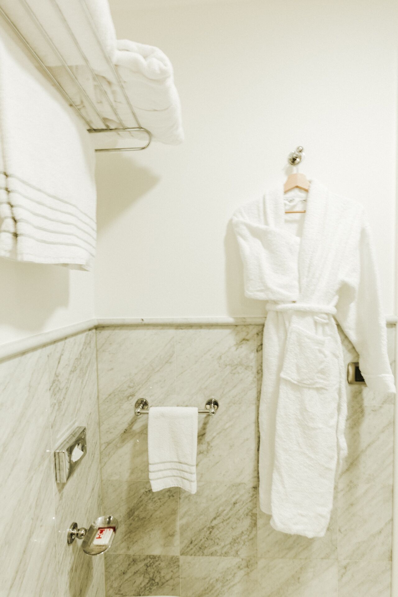 superior double room | bathroom | eco-friendly toiletries, hair dryer, slippers, bidet