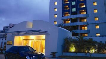 Front of property – evening/night