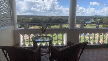 Down duvets, minibar, in-room safe, desk