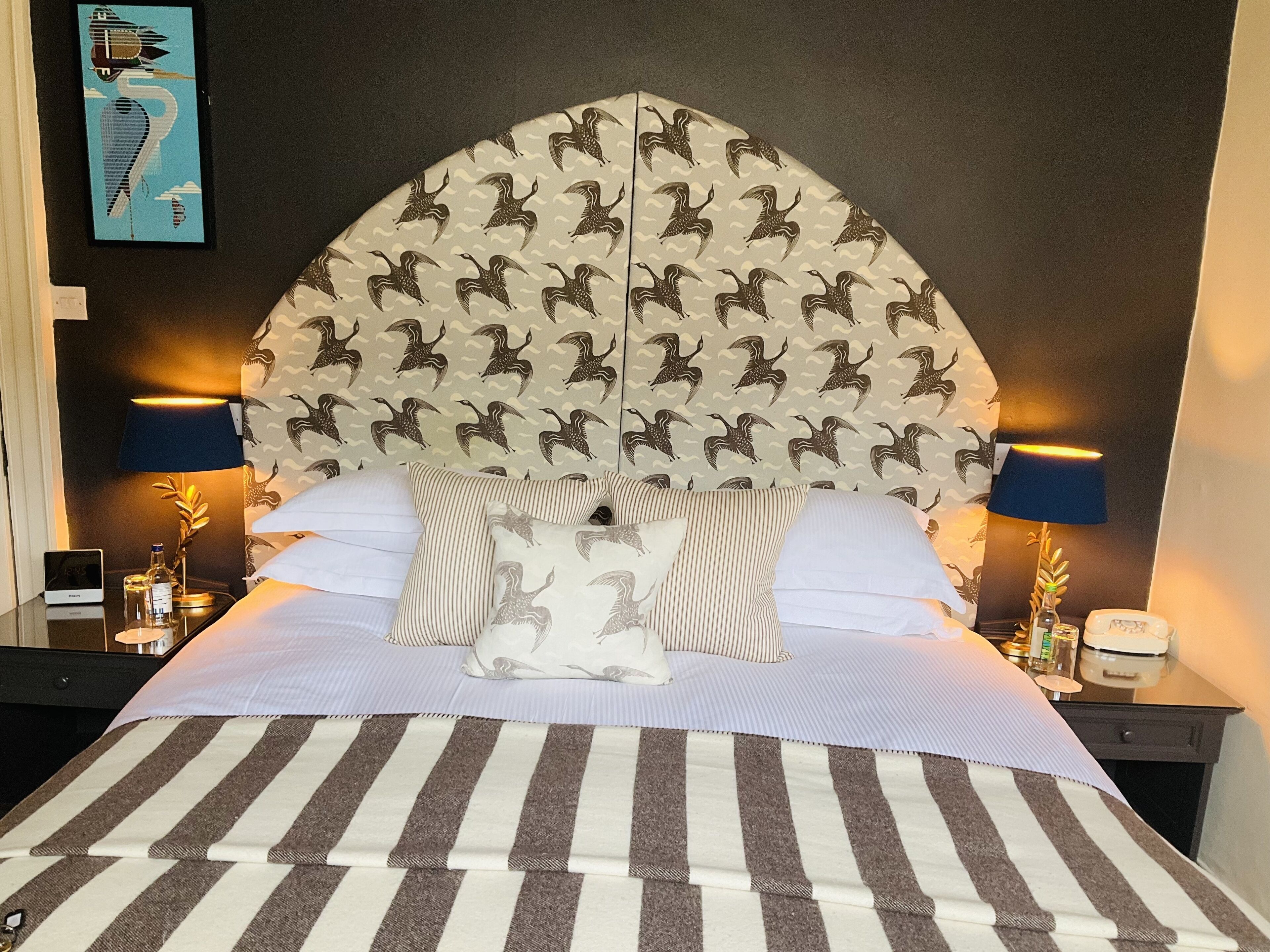 Individually decorated, individually furnished, iron/ironing board