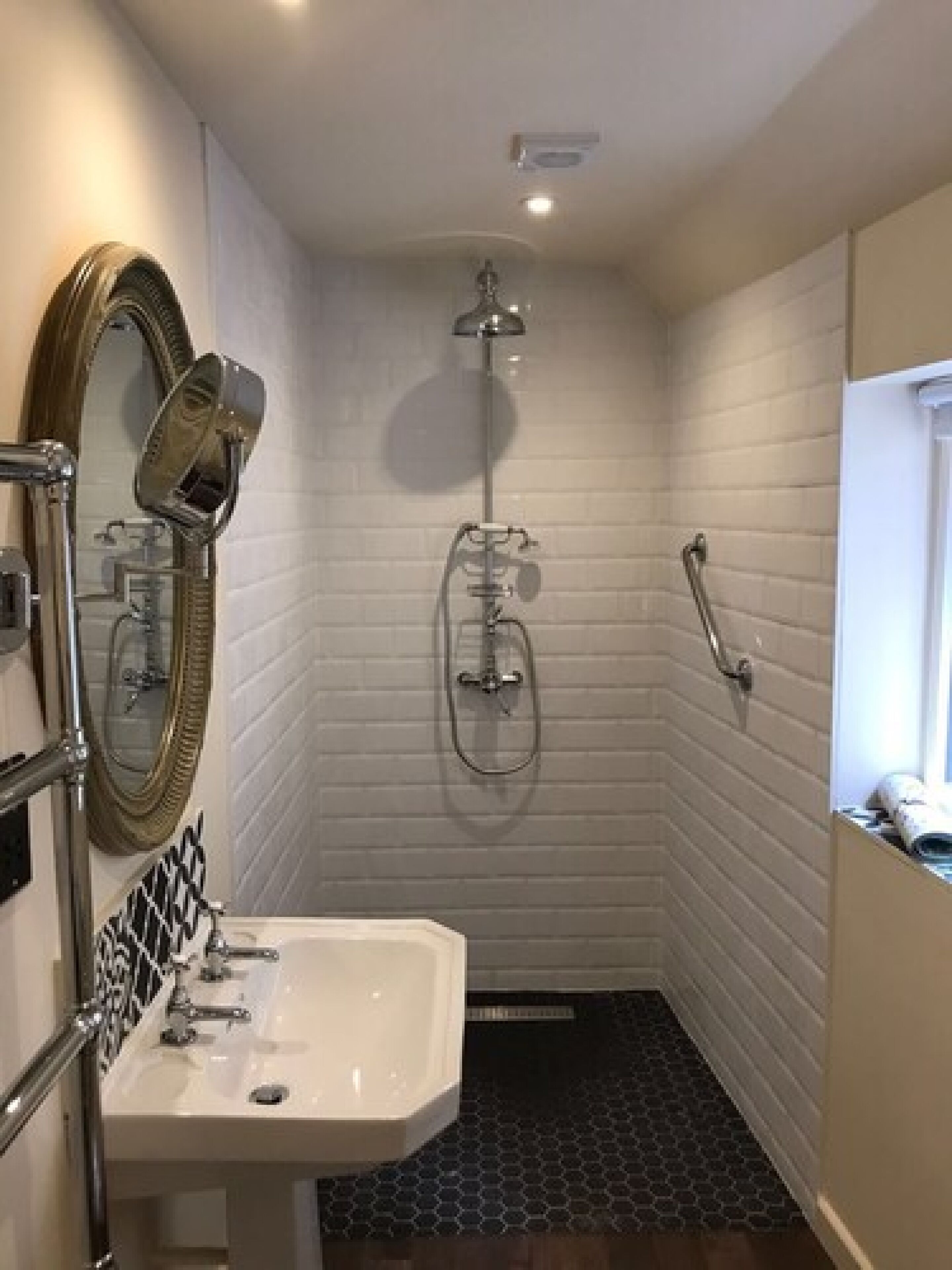 Bathroom | Designer toiletries, hair dryer, bathrobes, slippers