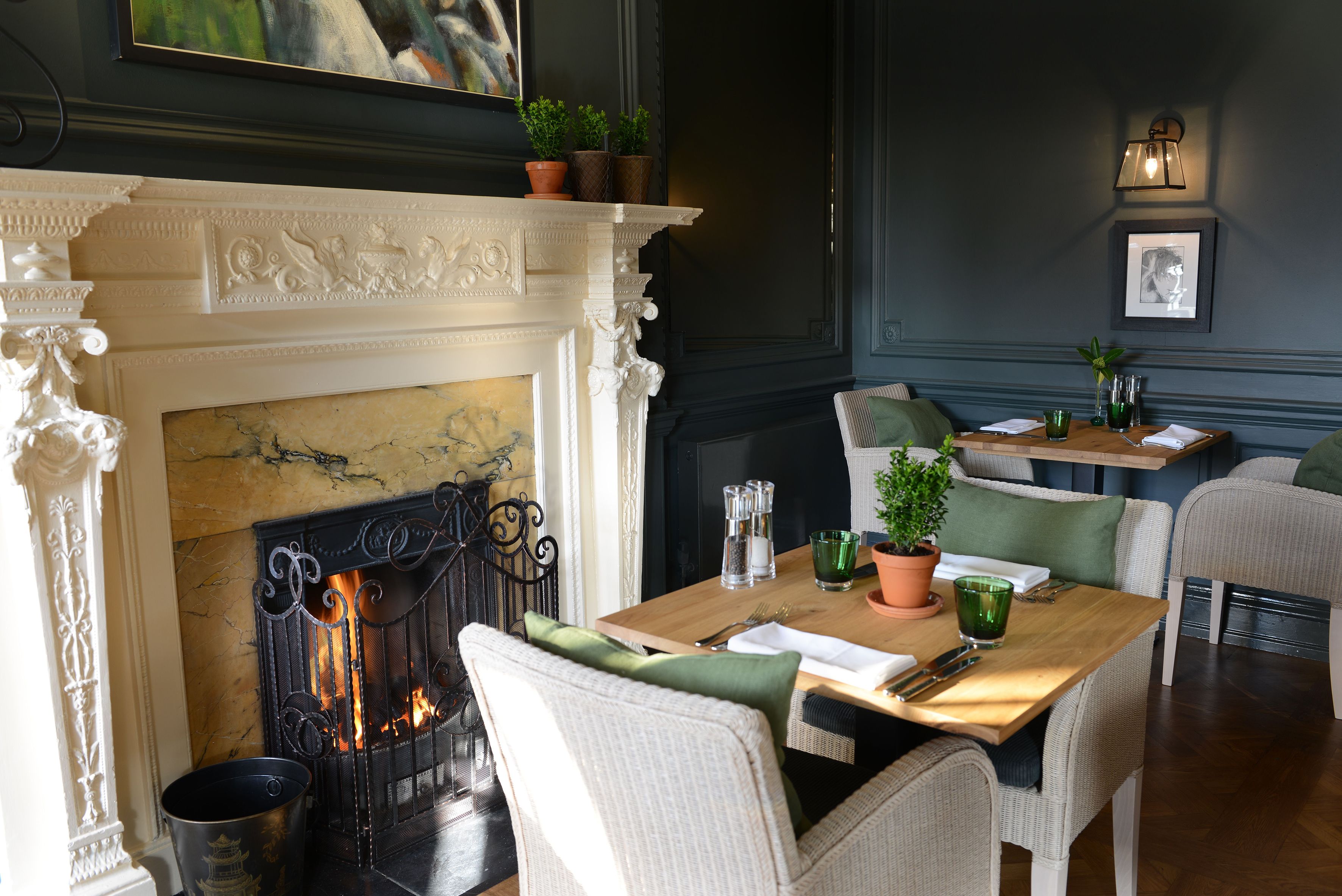 breakfast, lunch, dinner served; british cuisine, garden views