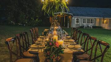 Área para banquetes al aire libre
