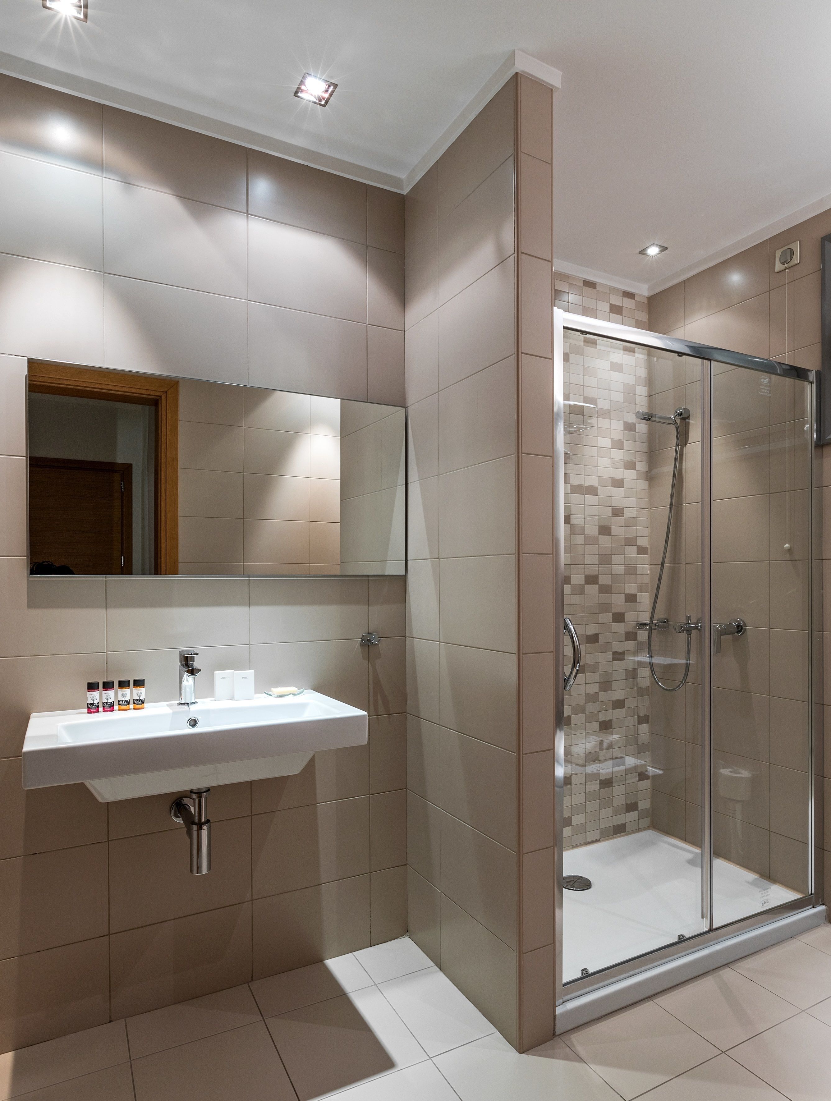 free toiletries, hair dryer, slippers, towels