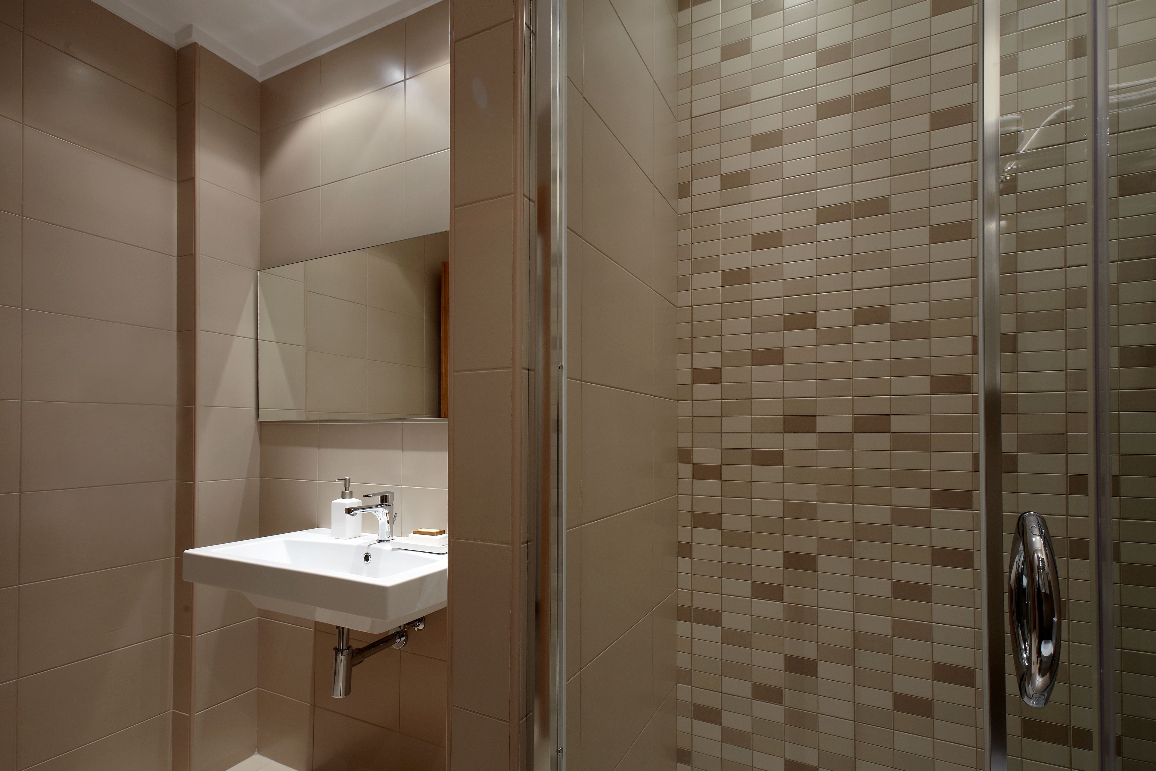 free toiletries, hair dryer, slippers, towels