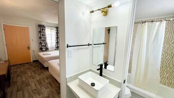 Free toiletries, hair dryer, towels
