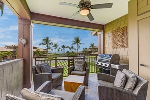 Townhome, 3 Bedrooms, Ocean View | Terrace/patio - Castle Hali'i Kai at Waikoloa (Waikoloa)