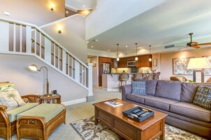 Townhome, 3 Bedrooms, Garden View | Living area | Flat-screen TV, DVD player