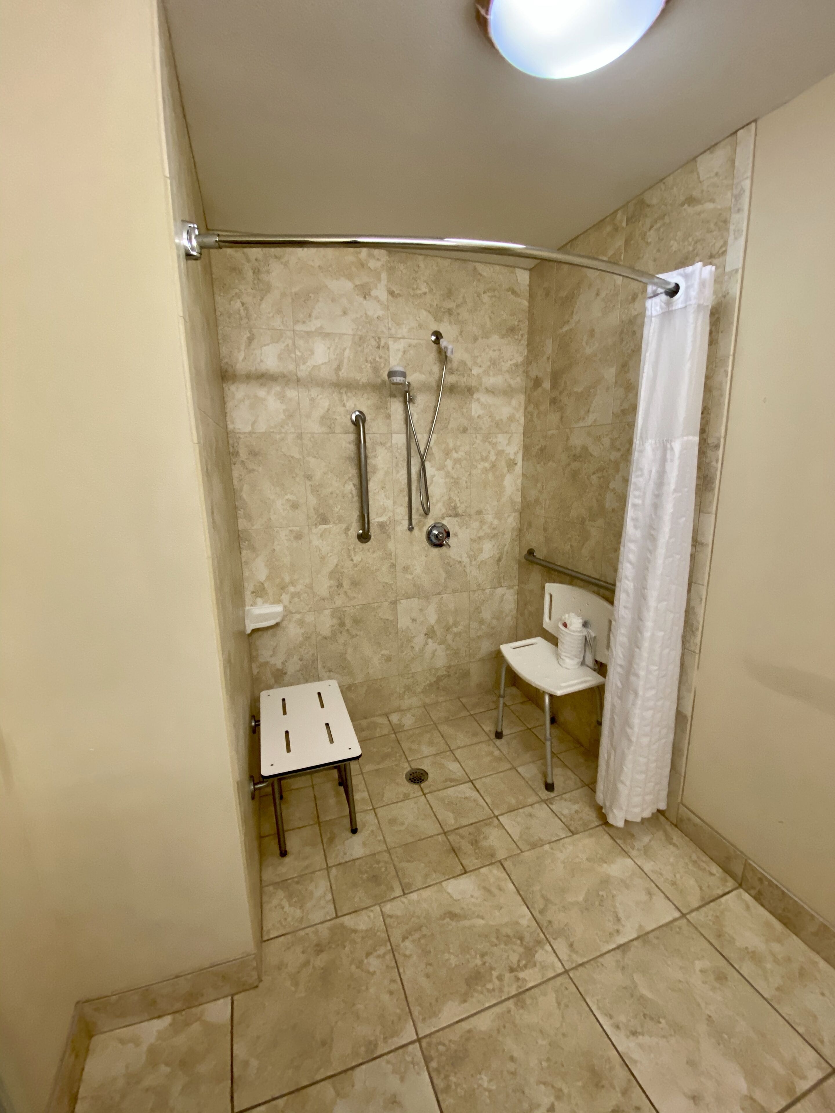 room, 2 queen beds, accessible, non smoking | bathroom | combined shower/bathtub, hair dryer, towels