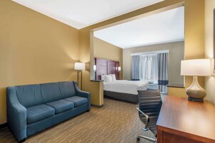 Premium bedding, desk, iron/ironing board, free cribs/infant beds