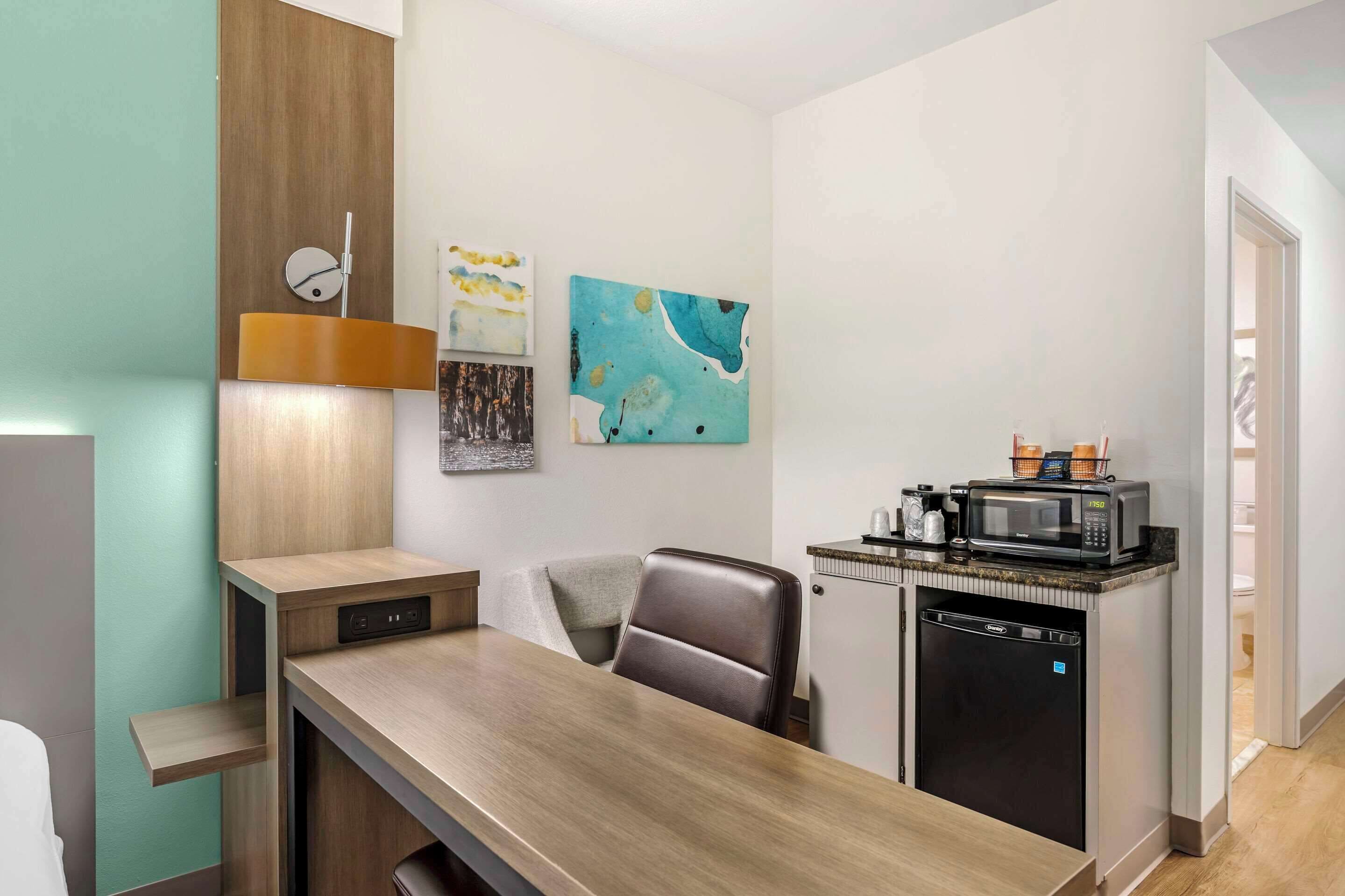 room, 2 queen beds, accessible, non smoking (roll-in shower) | premium bedding, desk, laptop workspace, blackout curtains