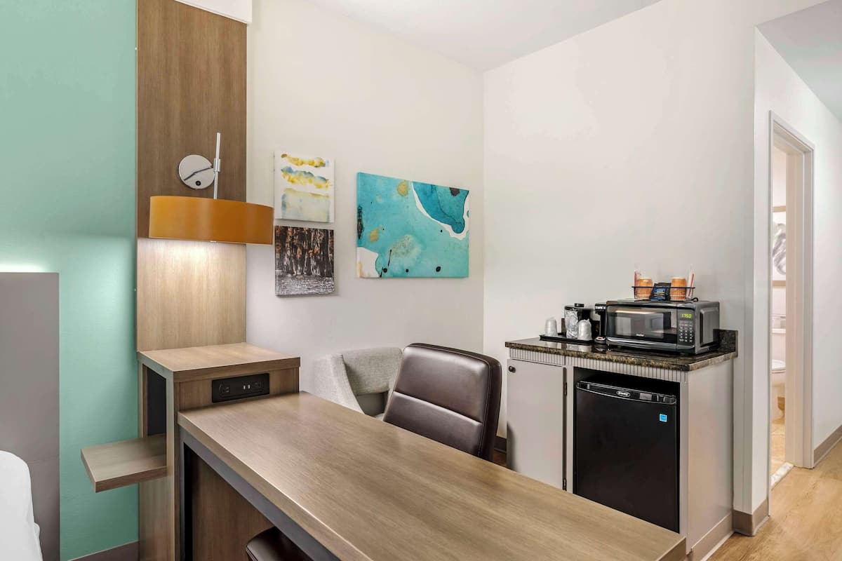 room, 2 queen beds, accessible, non smoking (roll-in shower) | premium bedding, desk, laptop workspace, blackout curtains