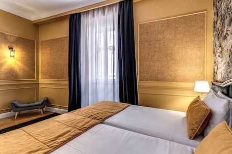 Ropa de cama de alta calidad y minibar