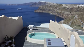 Presidential Suite outdoor private pool, Caldera View | Piscina privata
