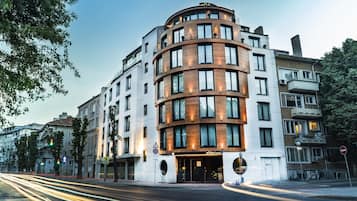 Front of property – evening/night