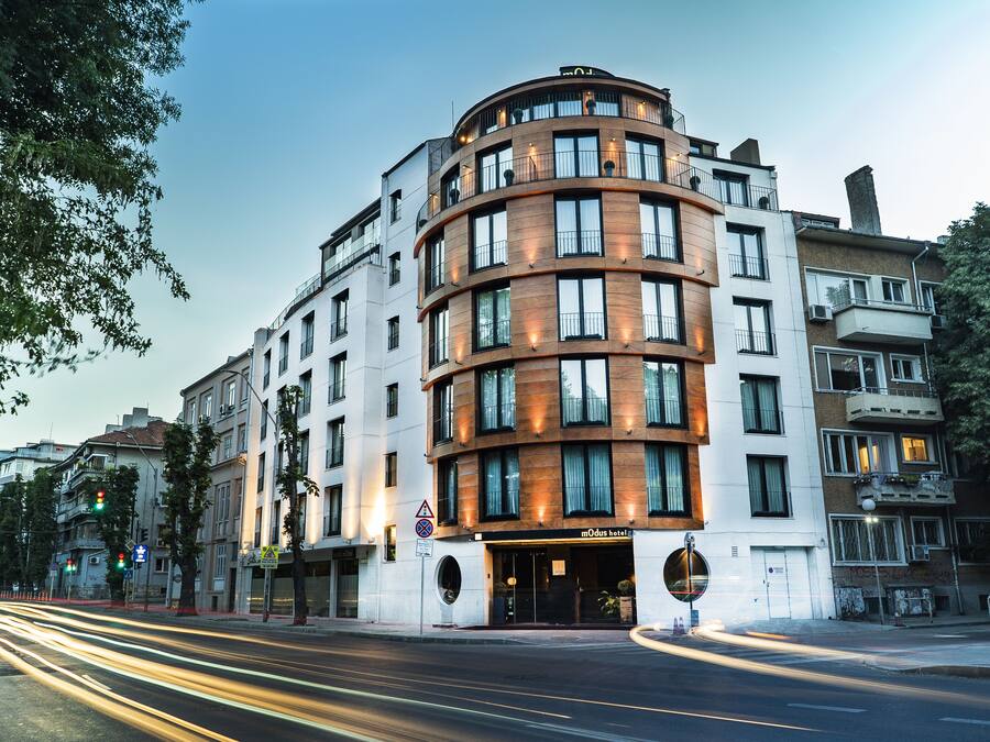 Front of property - evening/night