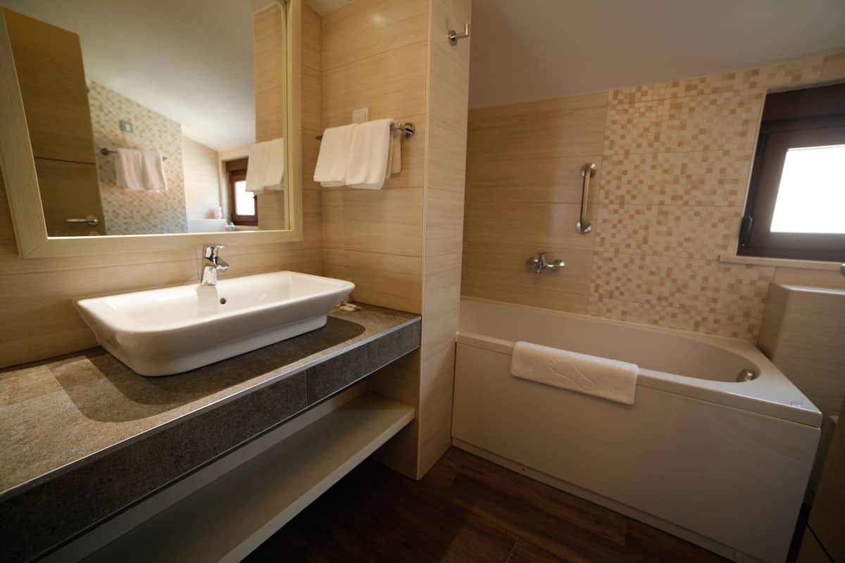 shower, free toiletries, hair dryer, bathrobes