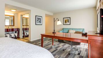 Blackout drapes, soundproofing, iron/ironing board