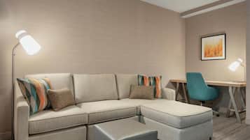 Junior Suite, 1 King Bed with Sofa bed | Premium bedding, in-room safe, desk, blackout drapes