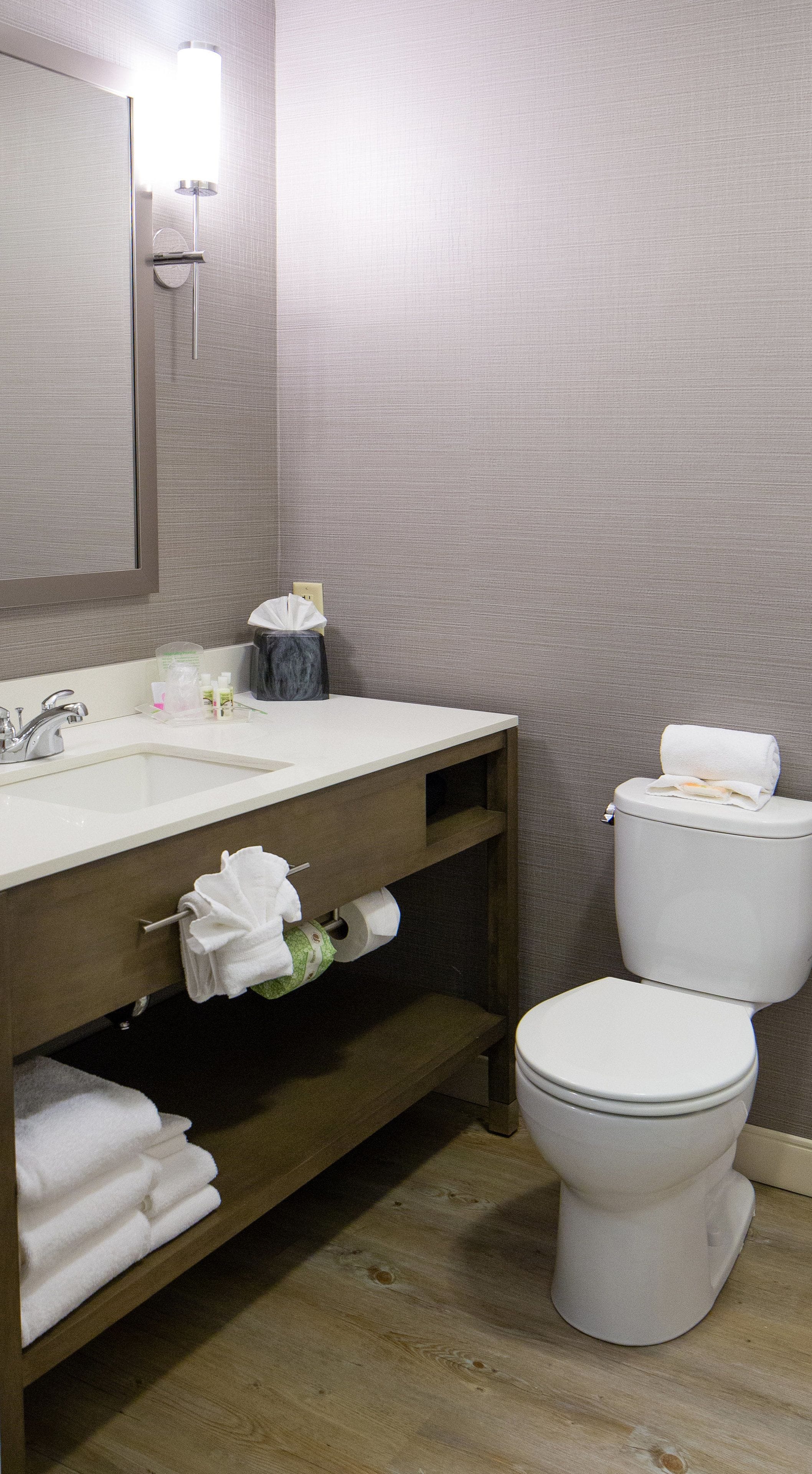 standard room, 2 queen beds | bathroom | combined shower/bathtub, designer toiletries, hair dryer, towels