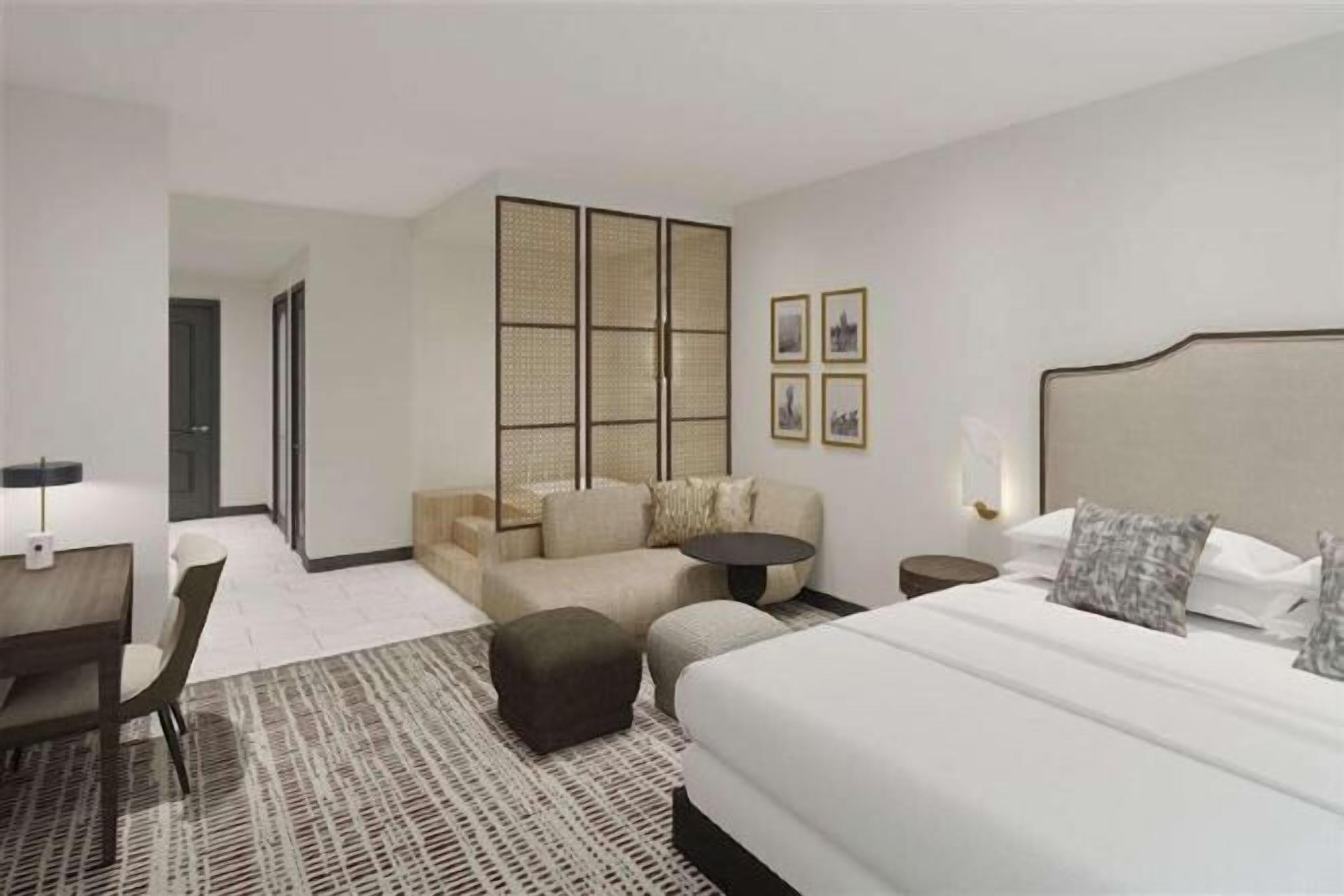 Egyptian cotton sheets, premium bedding, pillow-top beds, in-room safe