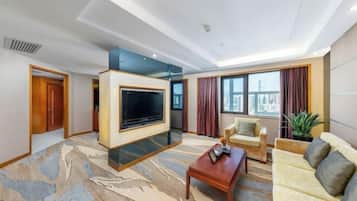 Premium bedding, down duvets, pillow-top beds, in-room safe