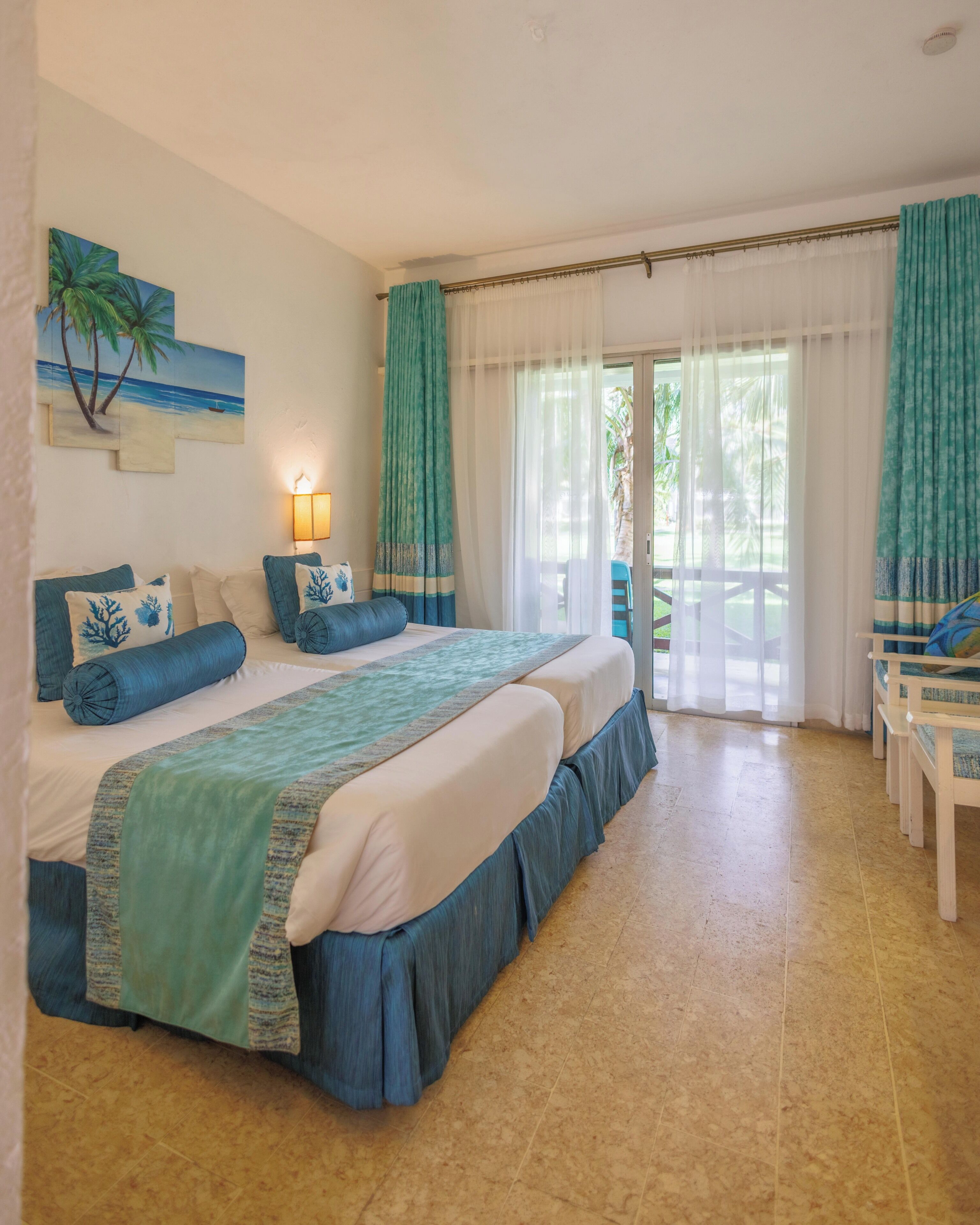 Dobbelt- eller tomannsrom – standard, hageutsikt | Sengetøy i egyptisk bomull og sengetøy av topp kvalitet