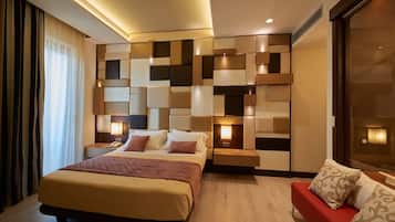 Suite (Jacuzzi) | 1 chambre, literie hypoallergénique, minibar
