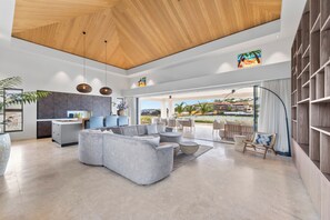 Luxury Villa | Living area | 43-inch Smart TV with digital channels, Netflix, streaming services - Blue Bay Curacao Golf & Beach Resort (Sint Michiel)