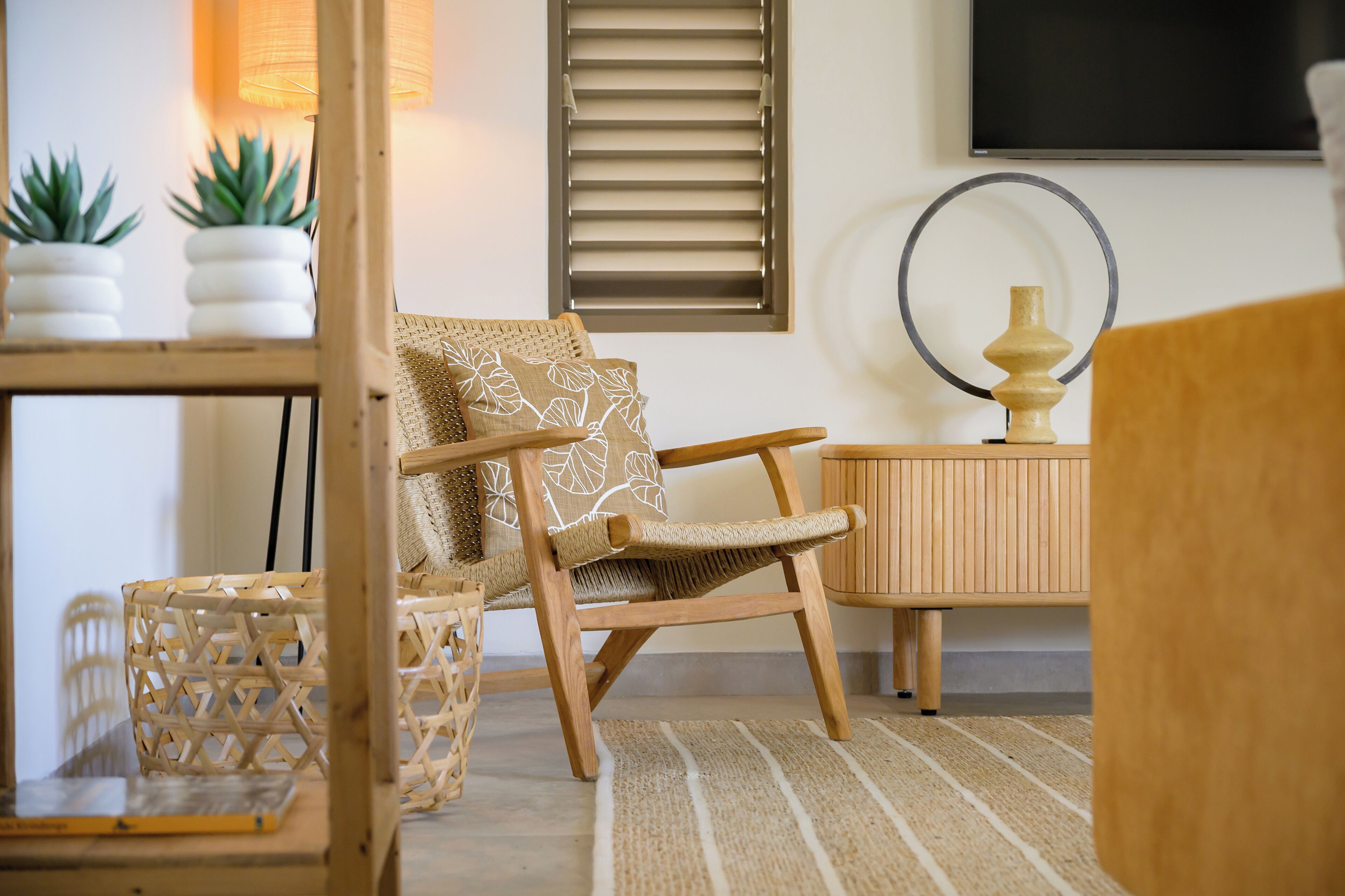 private pool villa 3-bedroom | living area | 43-inch smart tv with digital channels, netflix, streaming services