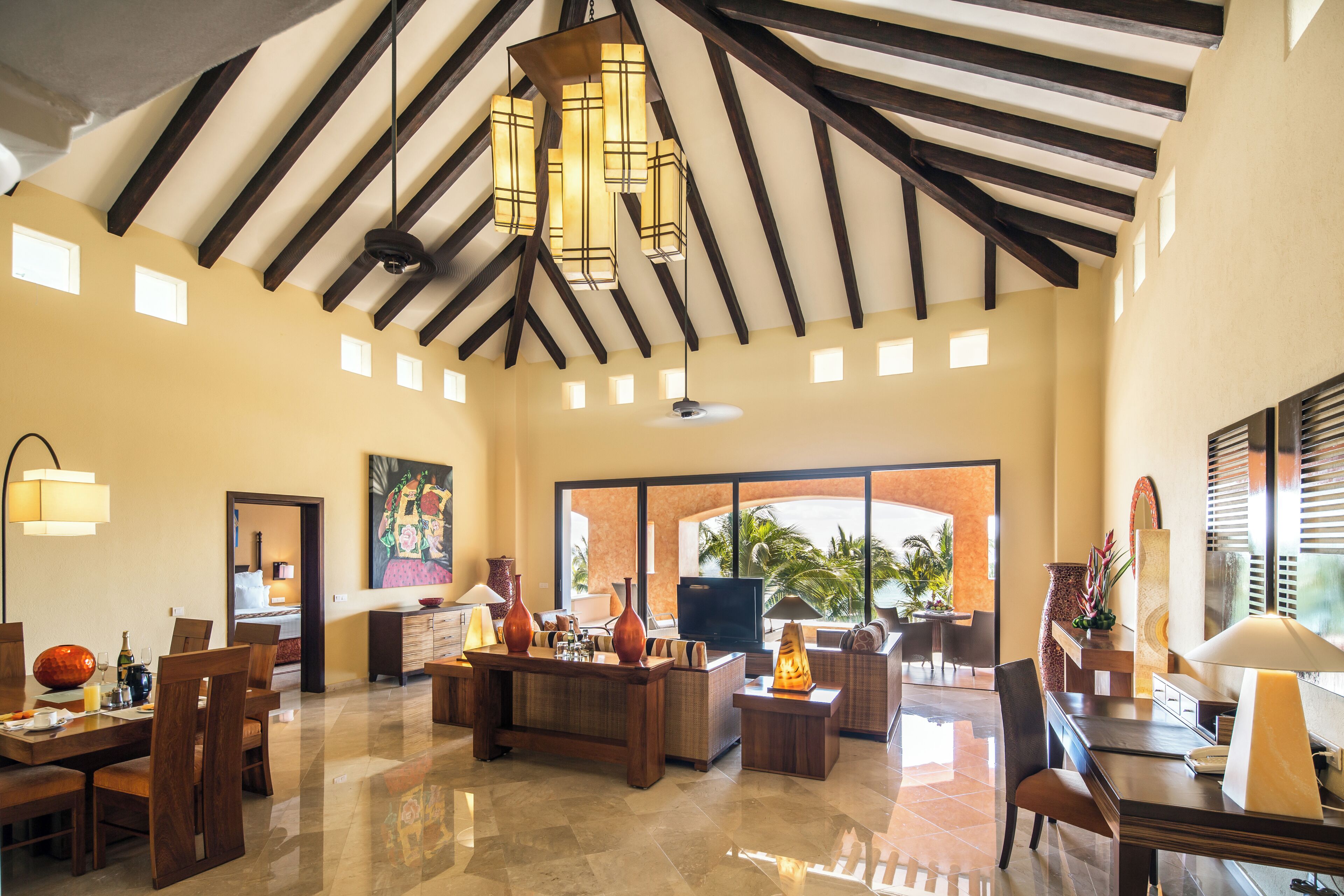 Suite presidencial, frente al mar (Premium Level) | Minibar con artículos gratuitos, caja fuerte, escritorio
