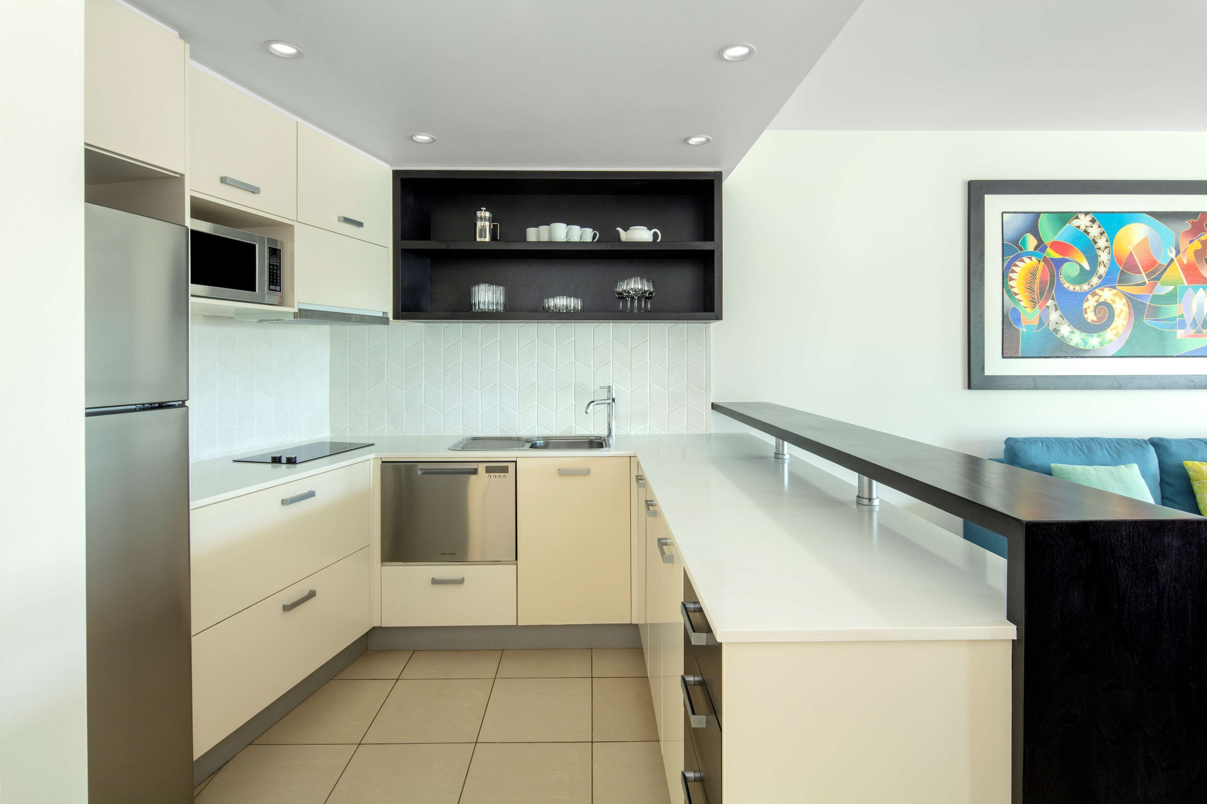 mini-fridge, coffee/tea maker, electric kettle