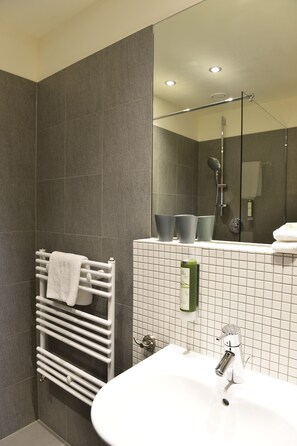 Shower, hair dryer, towels - Landhaus Alte Schmiede (Niemegk)
