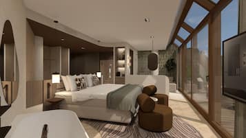 Royal Sauna Suite with large terrace and sunshower ( Including Spa Access) | 1 bedroom, in-room safe, desk, free WiFi