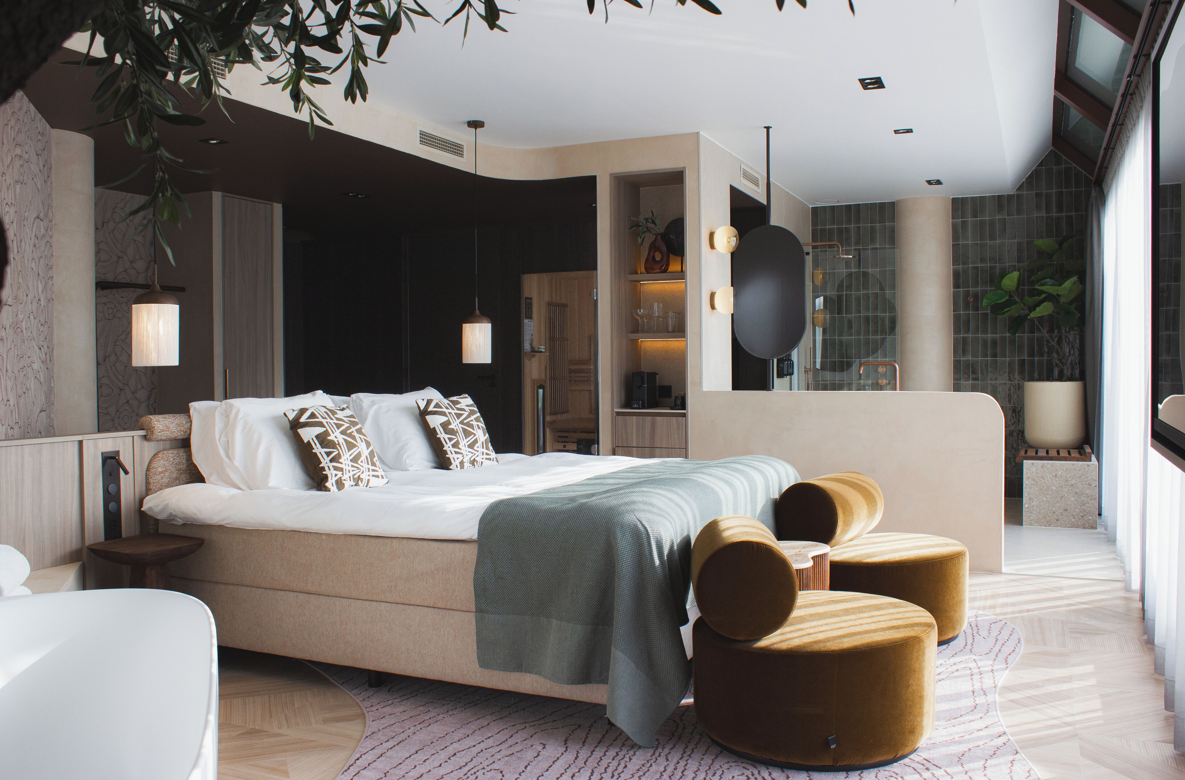 Royal Sauna Suite with large terrace and sunshower ( Including Spa Access) | In-room safe, desk, free WiFi, bed sheets