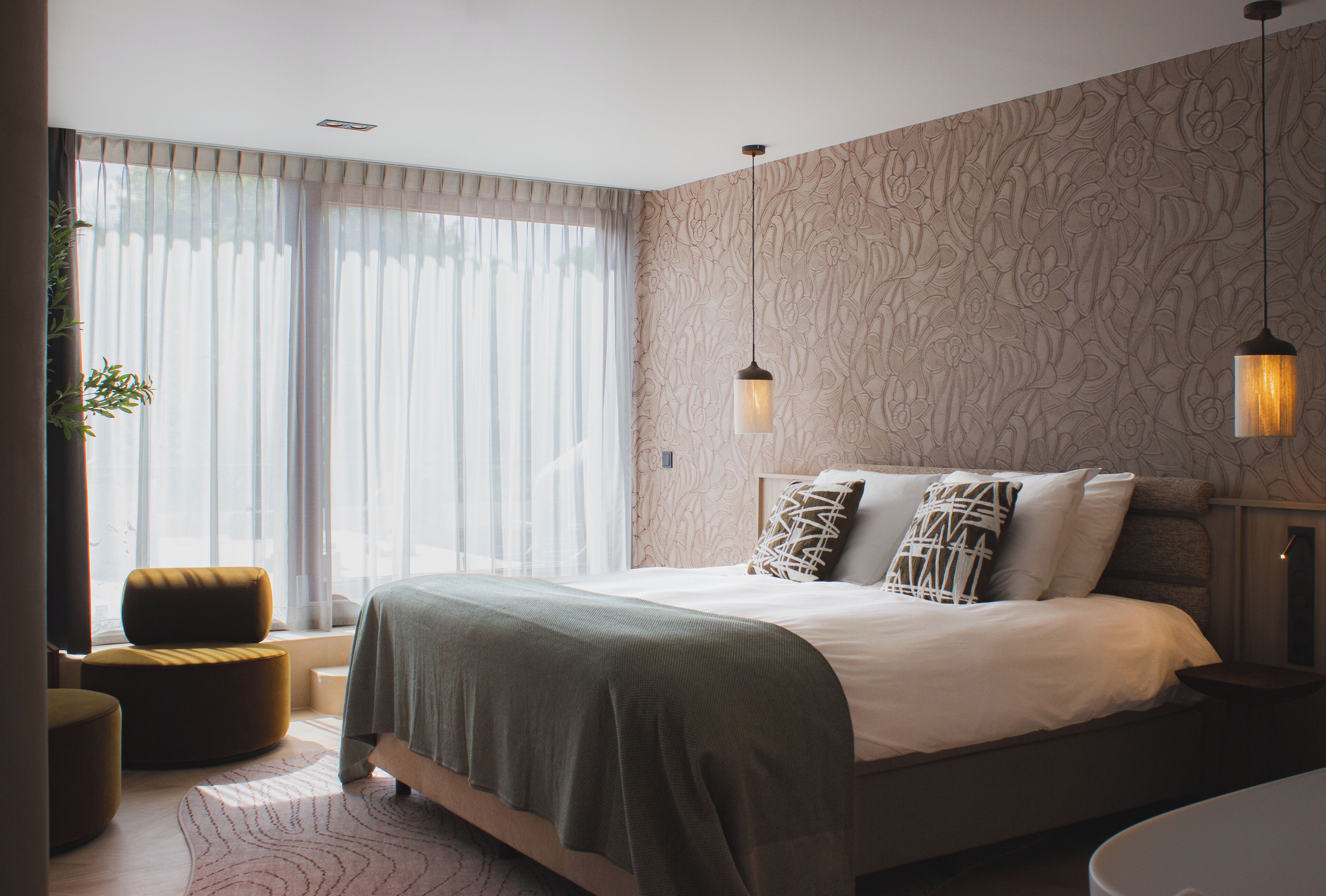 Junior Wellness Suite with sunshower ( Including Spa Access)  | ตู้นิรภัยในห้องพัก, โต๊ะทำงาน, Wi-Fi ฟรี, ผ้าปูที่นอน